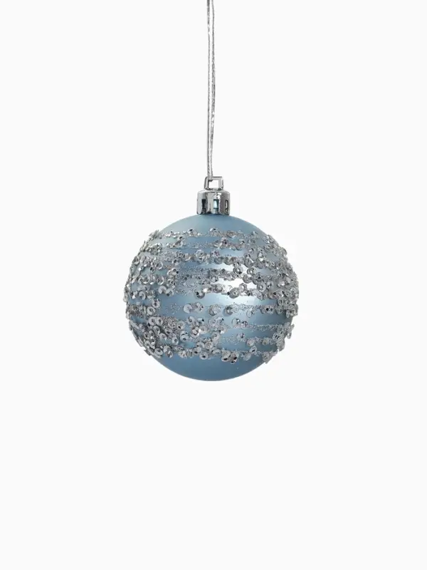 Ёлочные игрушки &laquo;Ночная вьюга&raquo;, шары новогодние, d=6 см, набор 8 шт.