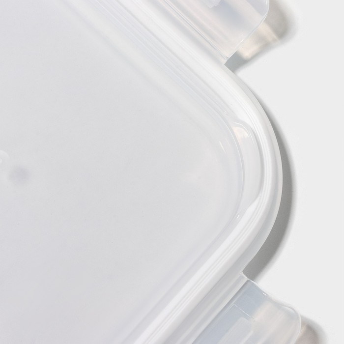 Контейнер для еды из жаропрочного стекла Доляна «Шиаду», квадратный, 800 мл, 15×7 см