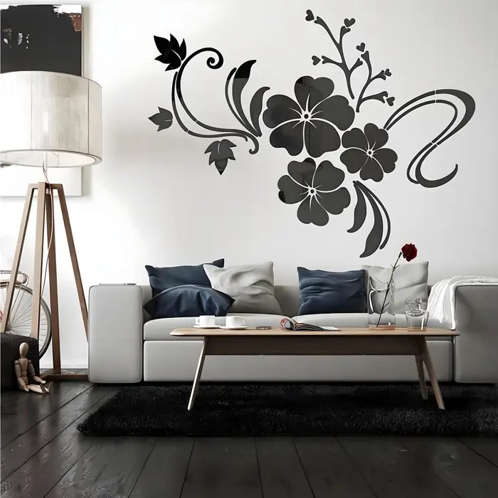 Набор наклеек интерьерных TAKE IT EASY &laquo;Цветы&raquo;, декор настенный, панно, 124&times;165 см