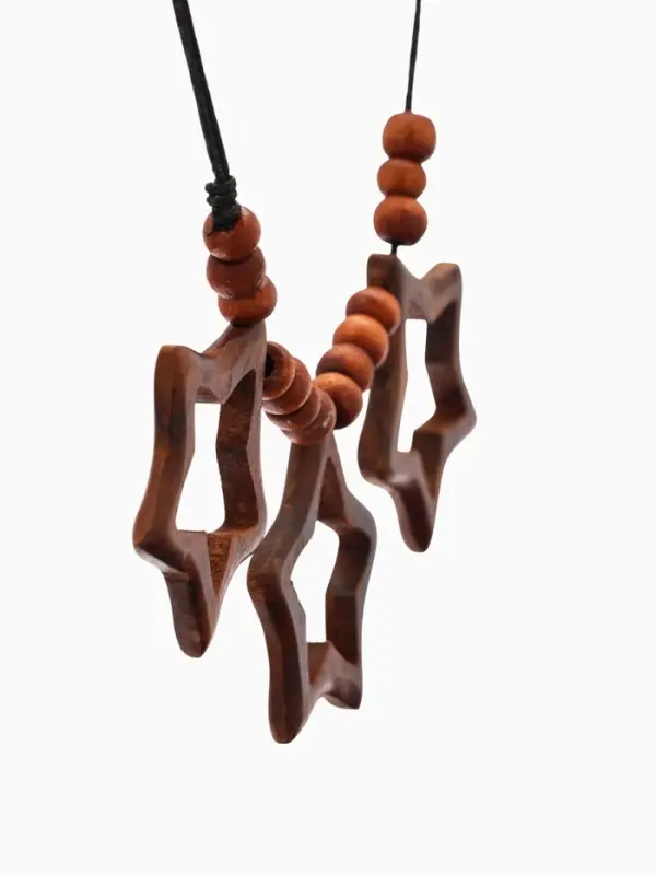 Кулон &laquo;Три звезды&raquo;, дерево соно