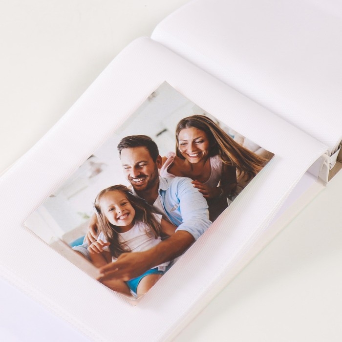 Фотоальбом кожзам на 50 фото 15х20  Фотоальбом кожзам на 50 фото 15х20 "Ангел и сердечки" 18х26х4 см