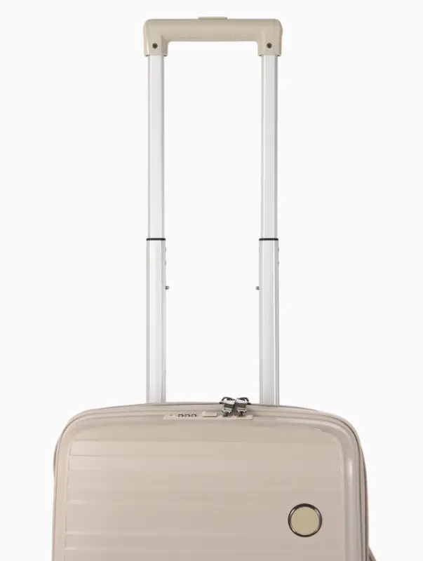 Чемодан на съёмных колёсах, 18", кодовый замок, 33&times;16&times;49 см, светло-бежевый