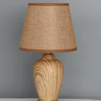 Лампа настольная RISALUX &laquo;Вуди&raquo;, E14, 40 Вт, бежевая, 16&times;16&times;28 см