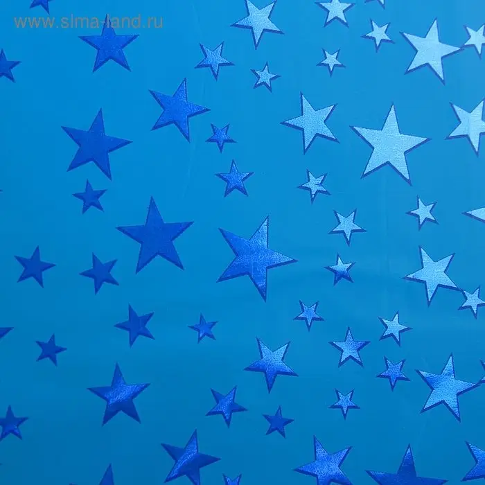 Пленка голография Пленка голография "Звёзды", синий, 70 х 100 см