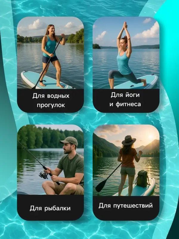 Сапборд надувной TOURING KELPIE 12.6", 383&times;80&times;15 см