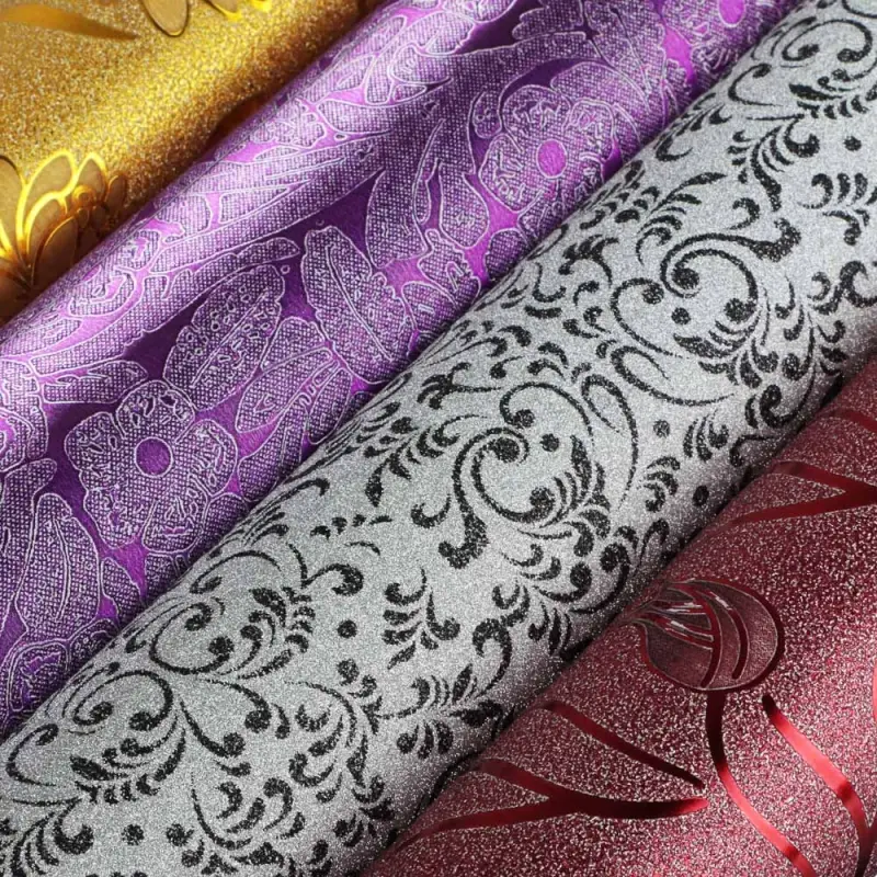 VETTA Пленка самоклеящаяся, 45см х 8м, ПВХ,&nbsp; блестящая "Цветы", 4 дизайна