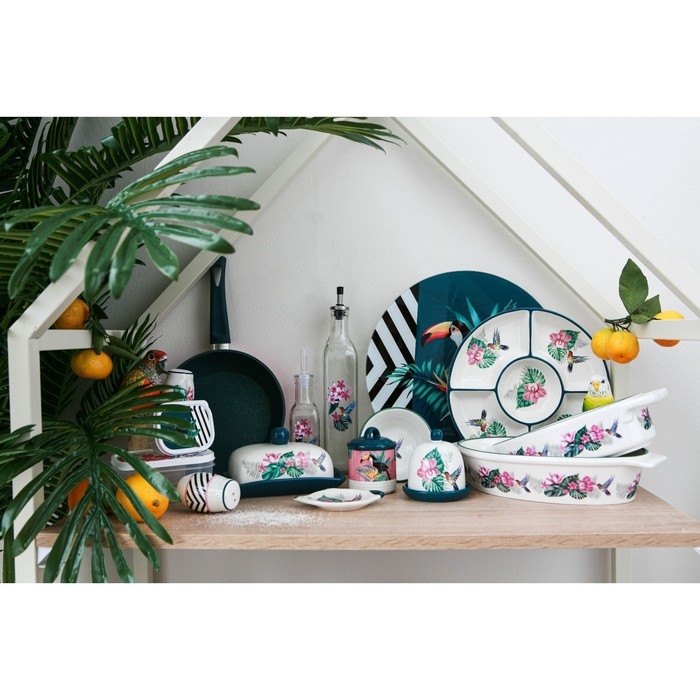 Рамекин из жаропрочной керамики Доляна «Тропики», 250 мл, d=11 см Рамекин из жаропрочной керамики Доляна «Тропики», 250 мл, d=11 см