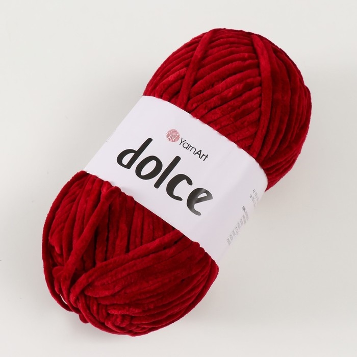 Пряжа Пряжа "Dolce" 100% микрополиэстер 120м/100гр (752 бордовый)