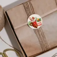 Наклейки новогодние бумажные «Счастья в Новом году», на подарки, 14 х 21 см
