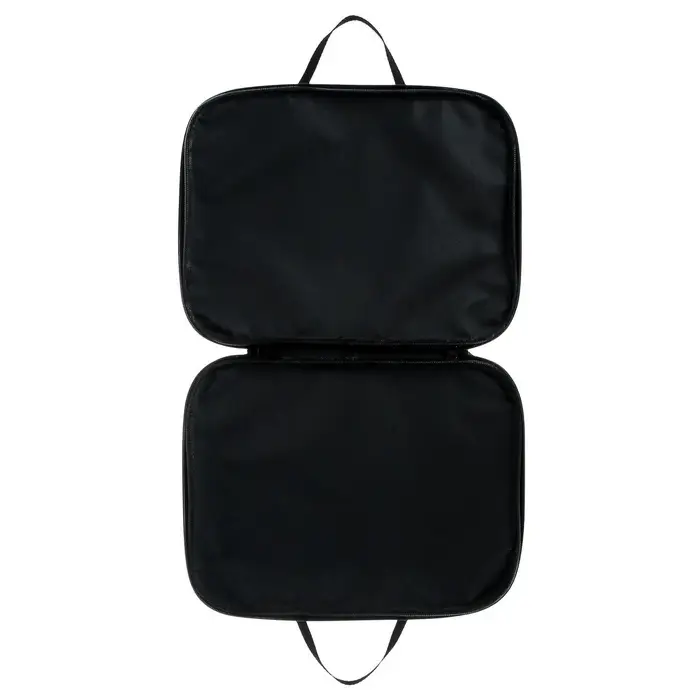 Папка с ручками текстильная А4, 350&times;270&times;20 мм, Calligrata &laquo;Офис&raquo;, нейлон 600D, двуцветный кант, чёрная