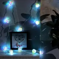 Гирлянда &laquo;Нить&raquo; 2.5 м с насадками &laquo;Груши&raquo;, IP20, прозрачная нить, 10 LED, свечение белое, 220 В