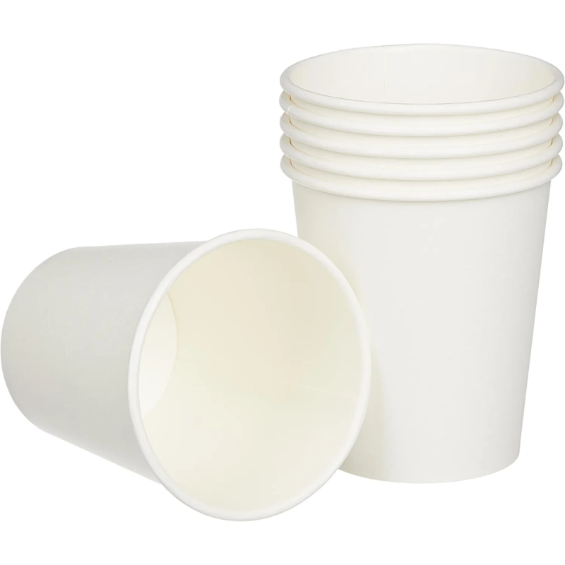 Стакан одноразовый бум 1-сл. d-80мм 250мл белый 1000шт/кор