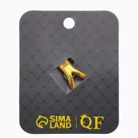 Кольцо для платка "Бабочка профиль", цвет белый в чернёном золоте Кольцо для платка "Бабочка профиль", цвет белый в чернёном золоте