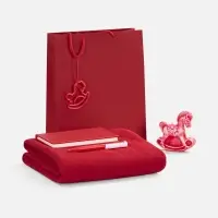 Подвеска «Лошадка-качалка», 3D-печать, красная Подвеска «Лошадка-качалка», 3D-печать, красная