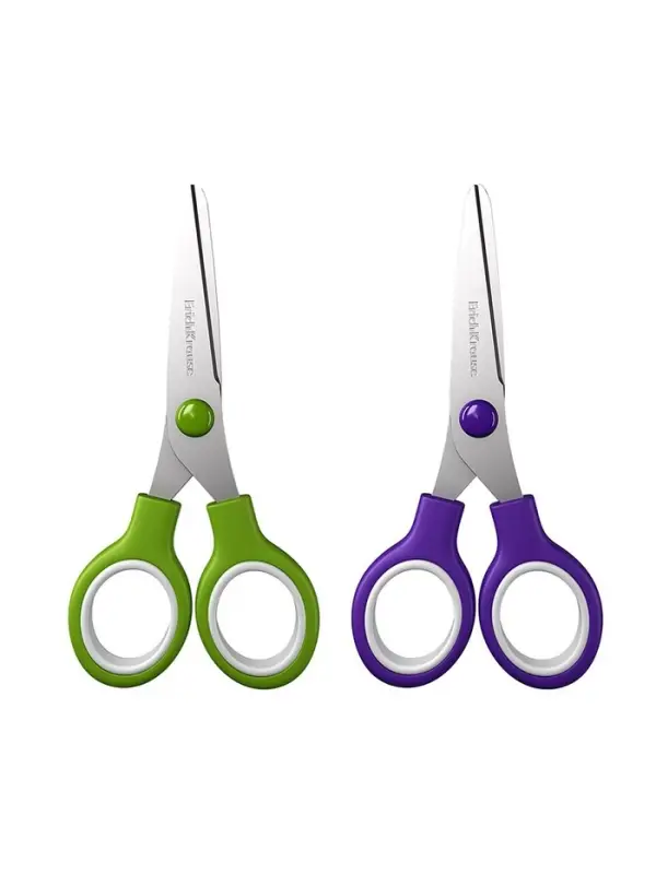 Ножницы детские 13 см, ErichKrause Standard Junior, с закруглёнными концами лезвий, МИКС