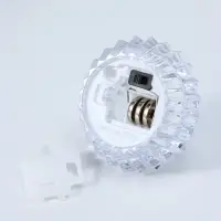 Светодиодная свеча LED - ночник RISALUX &laquo;В чаше&raquo;, от батареек 3&times;LR1130, прозрачный, 6&times;6&times;4 см