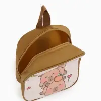 Рюкзак детский 20,5*9*24, отд на молнии, капибара бежевый