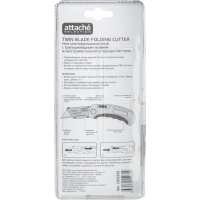 Нож универсальный Attache Selection 19мм,трапец.,ал+цинк.корп.,TPR вставка