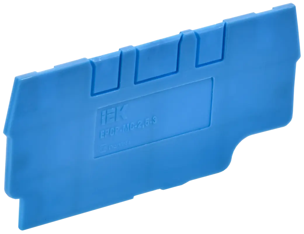 ARMAFIX Заглушка EPCX2.5-3 BU для колодки клеммной CP/CX2.5-3 синяя IEK