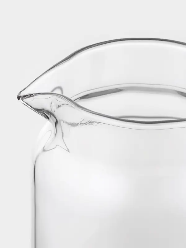 Кувшин &laquo;Акация&raquo;, 1 л, 15&times;10&times;22, деревянная ручка и крышка-сито, стекло, прозрачный