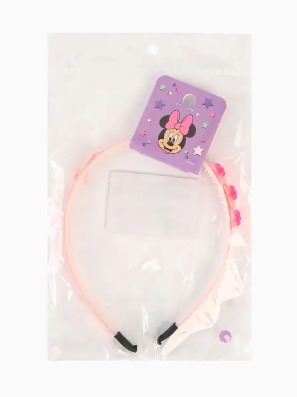 Ободок для волос розовый, Минни Маус