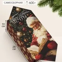 Коробка-конфета, подарочная, самосборная &laquo;Чудесного Нового года&raquo;, 18&times;28&times;10 см