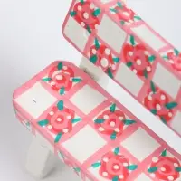 Мебель для кукол &laquo;Скамейка с цветами&raquo;, 6.5&times;3.5&times;6 см, дерево, МИКС