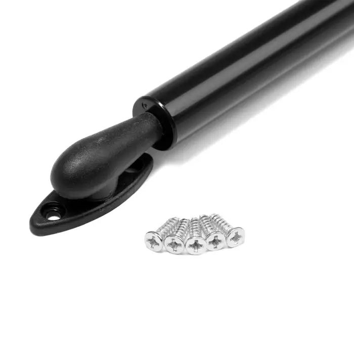 Газовый лифт ТУНДРА GG080BL, 80N, с доводчиком, черный, 2 шт. TMP