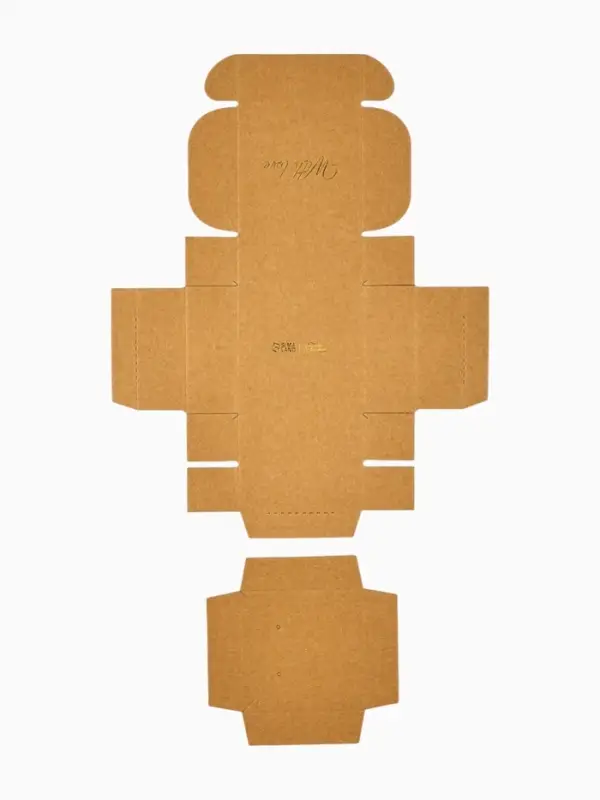 Коробка подарочная под бижутерию крафтовая, упаковка, «With love», 7.5 х 7.5 х 3 см