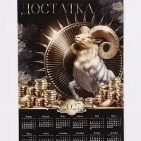 Календарь 2027, настенный, А2 &laquo;Достатка&raquo;