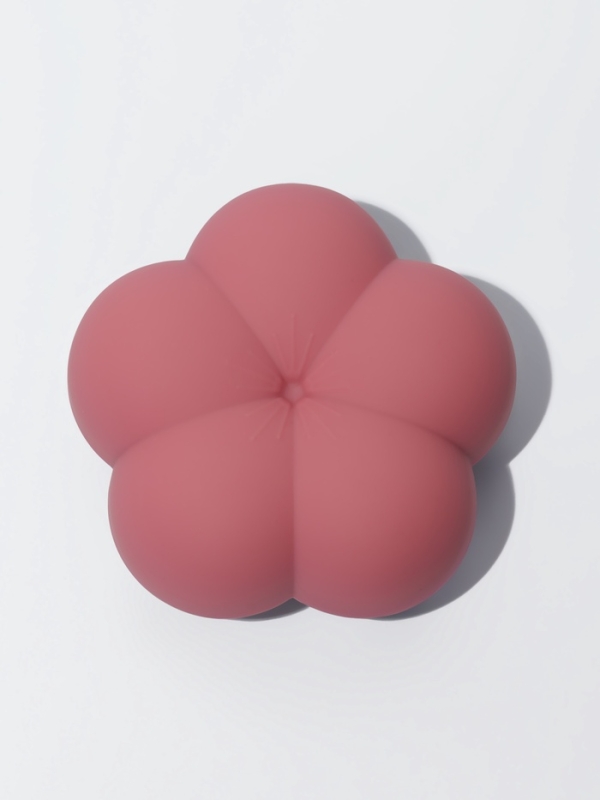 Расчёска массажная «Цветок», 8.5×4 см, розовая