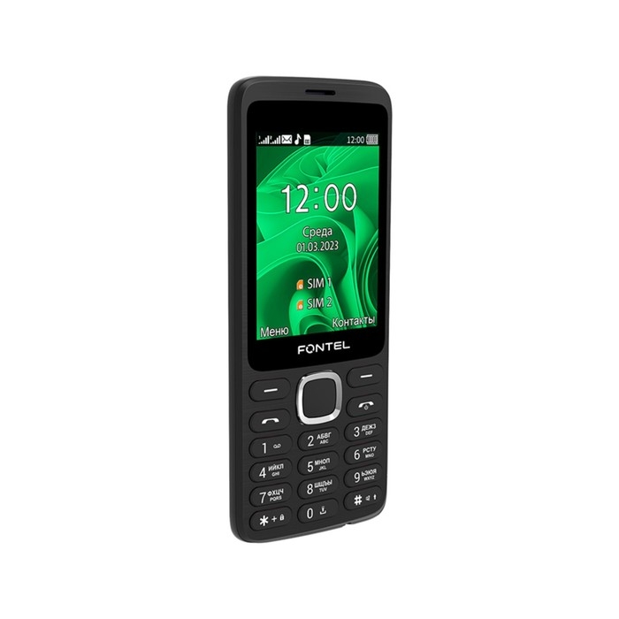 Сотовый телефон Fontel FP280, 2.8 Сотовый телефон Fontel FP280, 2.8", 2 sim, microSD, 1450 мАч, чёрный