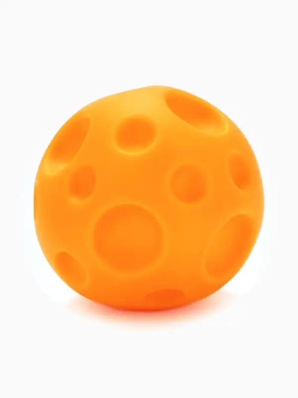 Игрушка для собак с пищалкой &laquo;Мячик планета&raquo;, 6.5 см, оранжевая