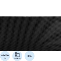 Коврик входной универсальный соты 680х1200мм черный