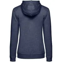 Толстовка с капюшоном женская Hoodie, синий меланж, размер XL