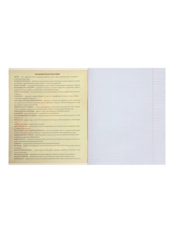 Предметная тетрадь по географии Calligrata &laquo;Пиксели&raquo;, 36 листов, в клетку, со справочным материалом, обложка из мелованного картона