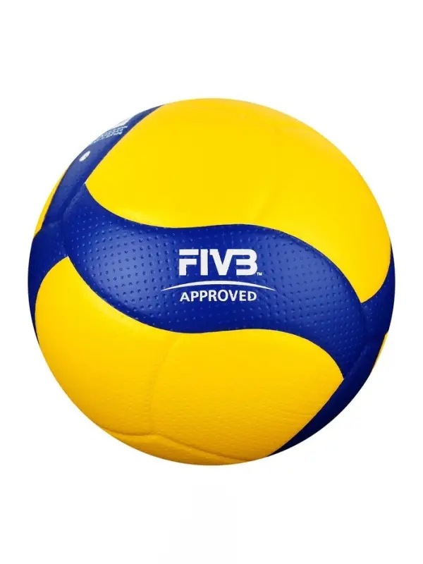 Волейбольный мяч Mikasa V200W, клееный, 18 панелей, размер 5, microfiber PU