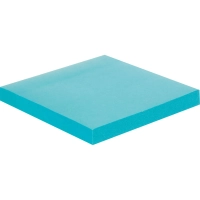 Стикеры с клеев. краем 76х76, неон, голубой  100л