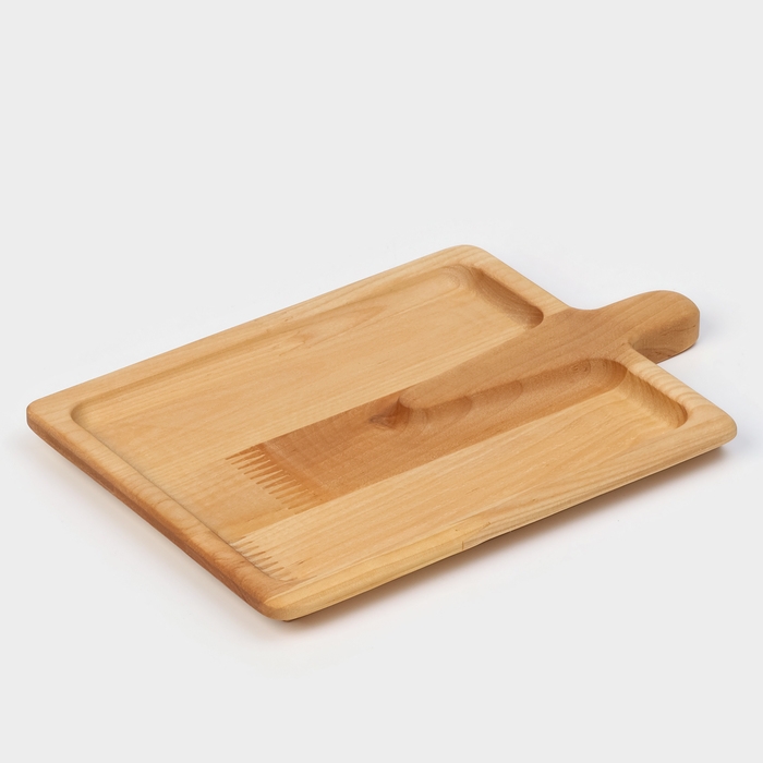 Доска - блюдо для подачи сервировочная Adelica «Лопата», 25×16,7×1,8 см, пропитано минеральным маслом, берёза Доска - блюдо для подачи сервировочная Adelica «Лопата», 25×16,7×1,8 см, пропитано минеральным маслом, берёза