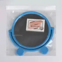 Зеркало настольное, с рамкой для фото, d=23.5 см, (d=17.5 см), МИКС