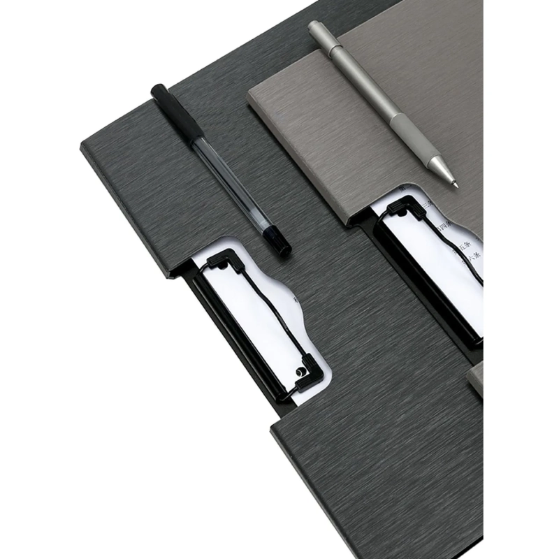 Папка-планшет A4 РР с крышкой темно-серый 64512