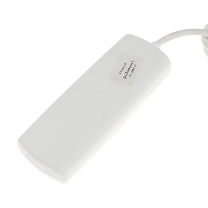 Удлинитель Luazon Lighting ECO, 3 розетки, 1.5 м, 10 А, 2200 Вт,ПВС 2х0.75 мм2,без з/к,белый