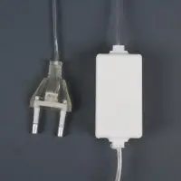 Гирлянда &laquo;Сосулька&raquo; тающая 0.3 м, IP44, прозрачная нить, 18 LED, 12 В, переливы, свечение белое