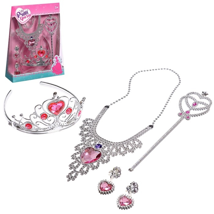 Набор украшений «Принцесса», 4 предмета Набор украшений «Принцесса», 4 предмета