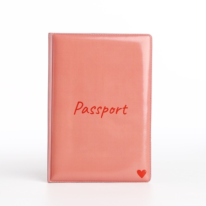 Обложка для паспорта, цвет розовый Обложка для паспорта, цвет розовый