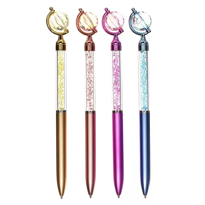 Ручка-прикол Calligrata &laquo;Глобус&raquo;, синий стержень, шариковая, МИКС