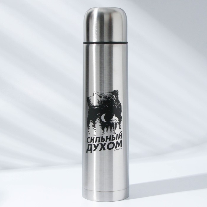 Термос &laquo;Сильный духом&raquo; в чехле, 1 л, время сохранения тепла 6-12 ч