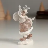 Фигурка полистоун &laquo;Весёлый лось с птичкой&raquo;, 5.5&times;4.5&times;10 см