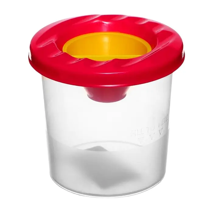 Стакан - непроливайка для рисования Calligrata, 210 мл, с заглушкой, МИКС