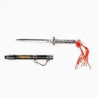 Макет оружия &laquo;Сувенирный кинжал на подставке 2в1. Кристаллы&raquo;, на ножнах дракон, рукоять в форме светового меча, 26.5 см
